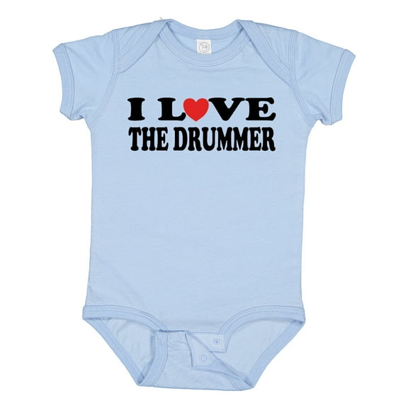 Inktastic I Love the Drummer Boys or Girls Baby Bodysuit