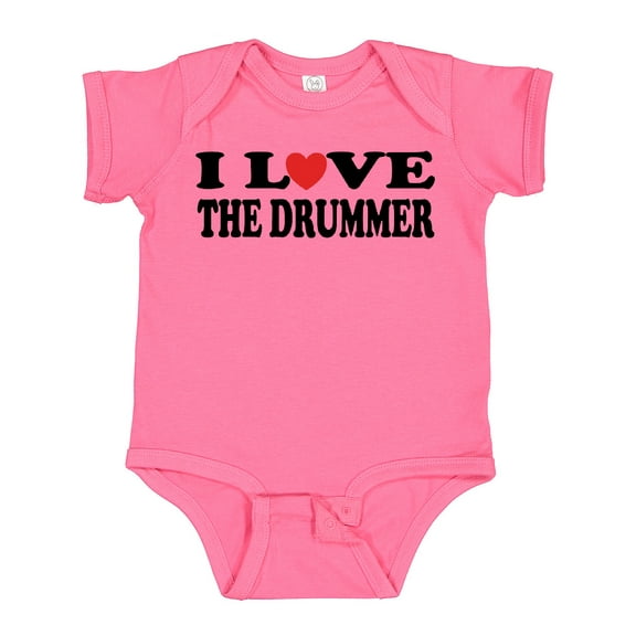 Inktastic I Love the Drummer Boys or Girls Baby Bodysuit