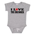 thumbnail image 1 of Inktastic I Love the Drummer Boys or Girls Baby Bodysuit, 1 of 5