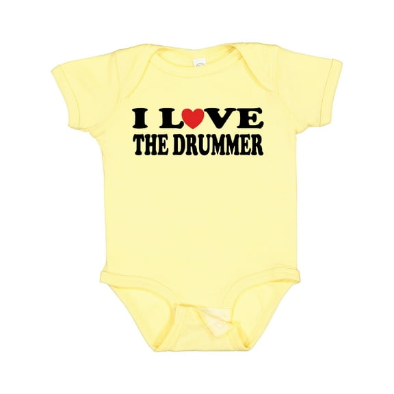 Inktastic I Love the Drummer Boys or Girls Baby Bodysuit