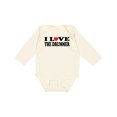 thumbnail image 1 of Inktastic I Love the Drummer Boys or Girls Long Sleeve Baby Bodysuit, 1 of 5