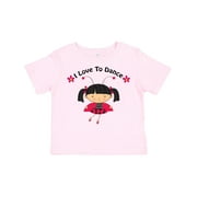 Inktastic I Love to Dance Ladybug Girls Toddler T-Shirt