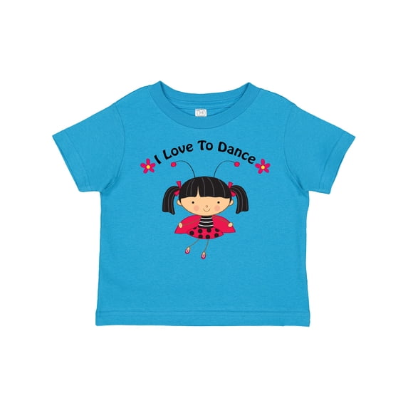 Inktastic I Love to Dance Ladybug Girls Toddler T-Shirt