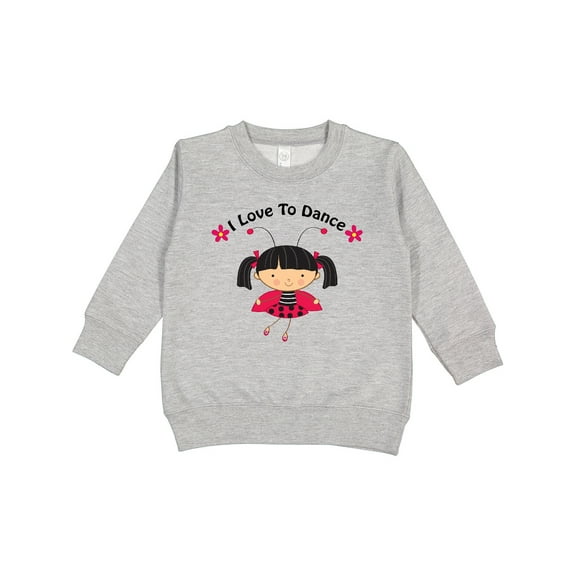 Inktastic I Love to Dance Ladybug Toddler Sweatshirt