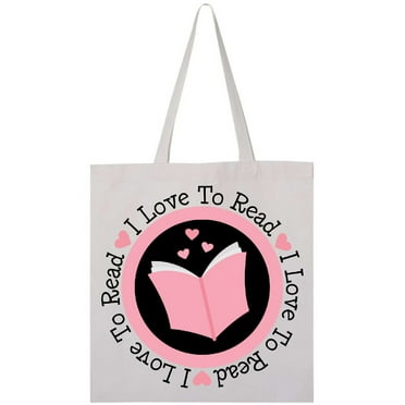 Inktastic I Love to Read Book Tote Bag