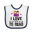 thumbnail image 1 of Inktastic I Love to Read Girls Baby Bib, 1 of 4