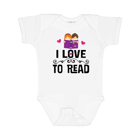 Inktastic I Love to Read Girls Baby Bodysuit