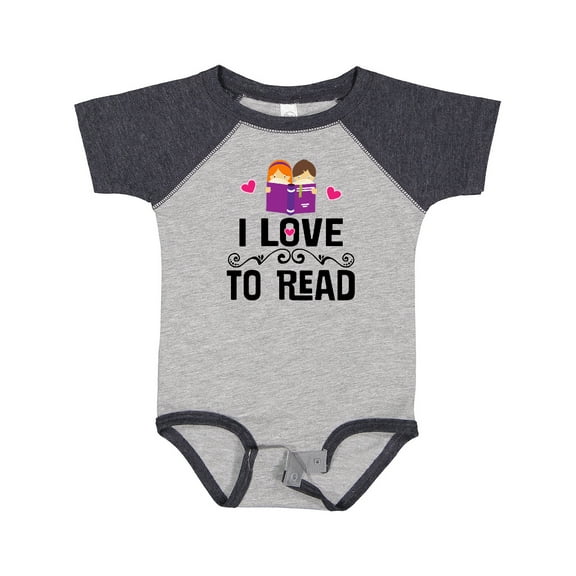 Inktastic I Love to Read Girls Baby Bodysuit