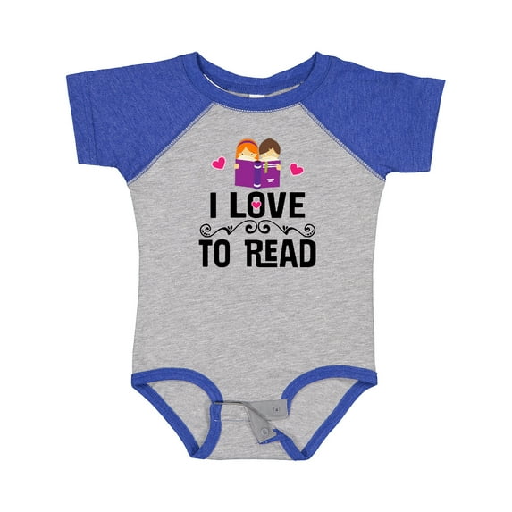 Inktastic I Love to Read Girls Baby Bodysuit