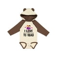thumbnail image 1 of Inktastic I Love to Read Girls Long Sleeve Baby Bodysuit, 1 of 5