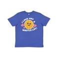 thumbnail image 1 of Inktastic I Love you a Waffle Lot with Cute Happy Waffle Youth T-Shirt, 1 of 5