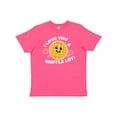 thumbnail image 1 of Inktastic I Love you a Waffle Lot with Cute Happy Waffle Youth T-Shirt, 1 of 5