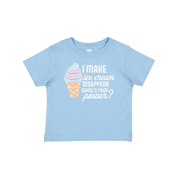 Inktastic I Make Ice Cream Disappear What's Your Power Boys or Girls Baby T-Shirt