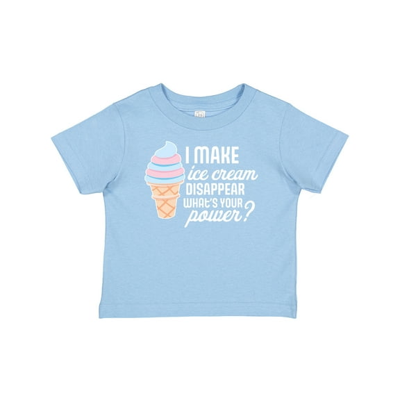 Inktastic I Make Ice Cream Disappear What's Your Power Boys or Girls Baby T-Shirt