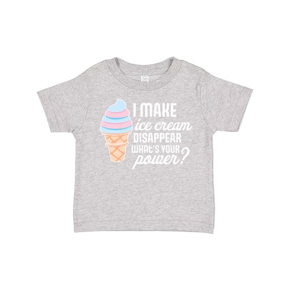 Inktastic I Make Ice Cream Disappear What's Your Power Boys or Girls Toddler T-Shirt