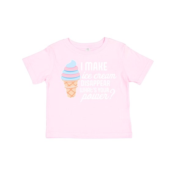 Inktastic I Make Ice Cream Disappear What's Your Power Boys or Girls Toddler T-Shirt