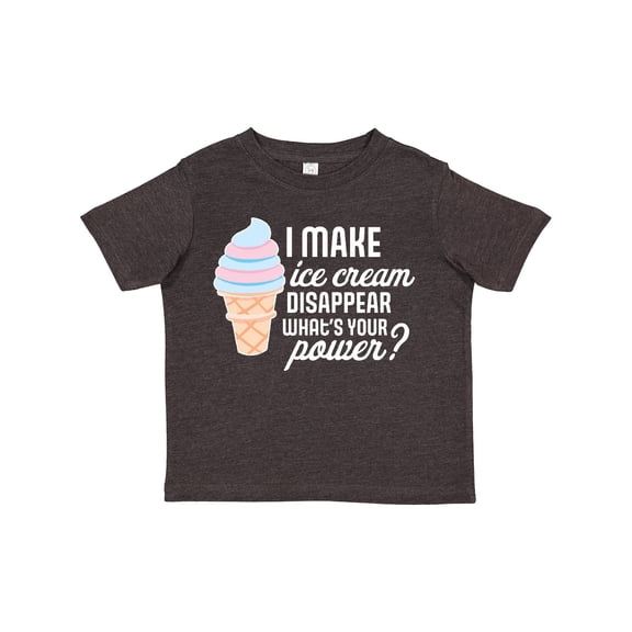 Inktastic I Make Ice Cream Disappear What's Your Power Boys or Girls Toddler T-Shirt