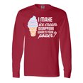 thumbnail image 1 of Inktastic I Make Ice Cream Disappear What's Your Power Long Sleeve T-Shirt, 1 of 5