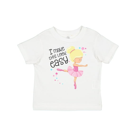 Inktastic I Make This Look Easy Ballerina Dancing Boys or Girls Toddler T-Shirt