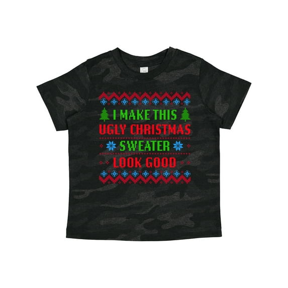 Inktastic I Make This Ugly Christmas Sweater Look Good Boys or Girls Toddler T-Shirt