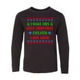 thumbnail image 1 of Inktastic I Make This Ugly Christmas Sweater Look Good Long Sleeve Youth T-Shirt, 1 of 5