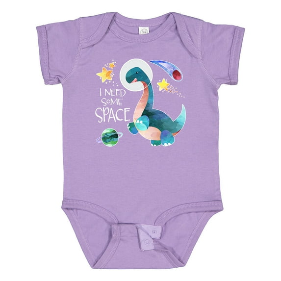 Inktastic I Need Some Space Dinosaur Astronaut with Stars and Planet Boys or Girls Baby Bodysuit