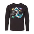 thumbnail image 1 of Inktastic I Need Some Space Dinosaur Astronaut with Stars and Planet Long Sleeve Youth T-Shirt, 1 of 5