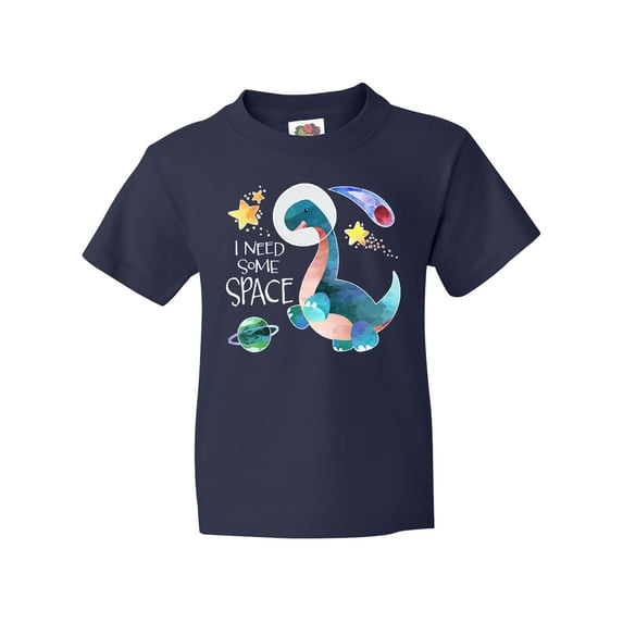 Inktastic I Need Some Space Dinosaur Astronaut with Stars and Planet Youth T-Shirt