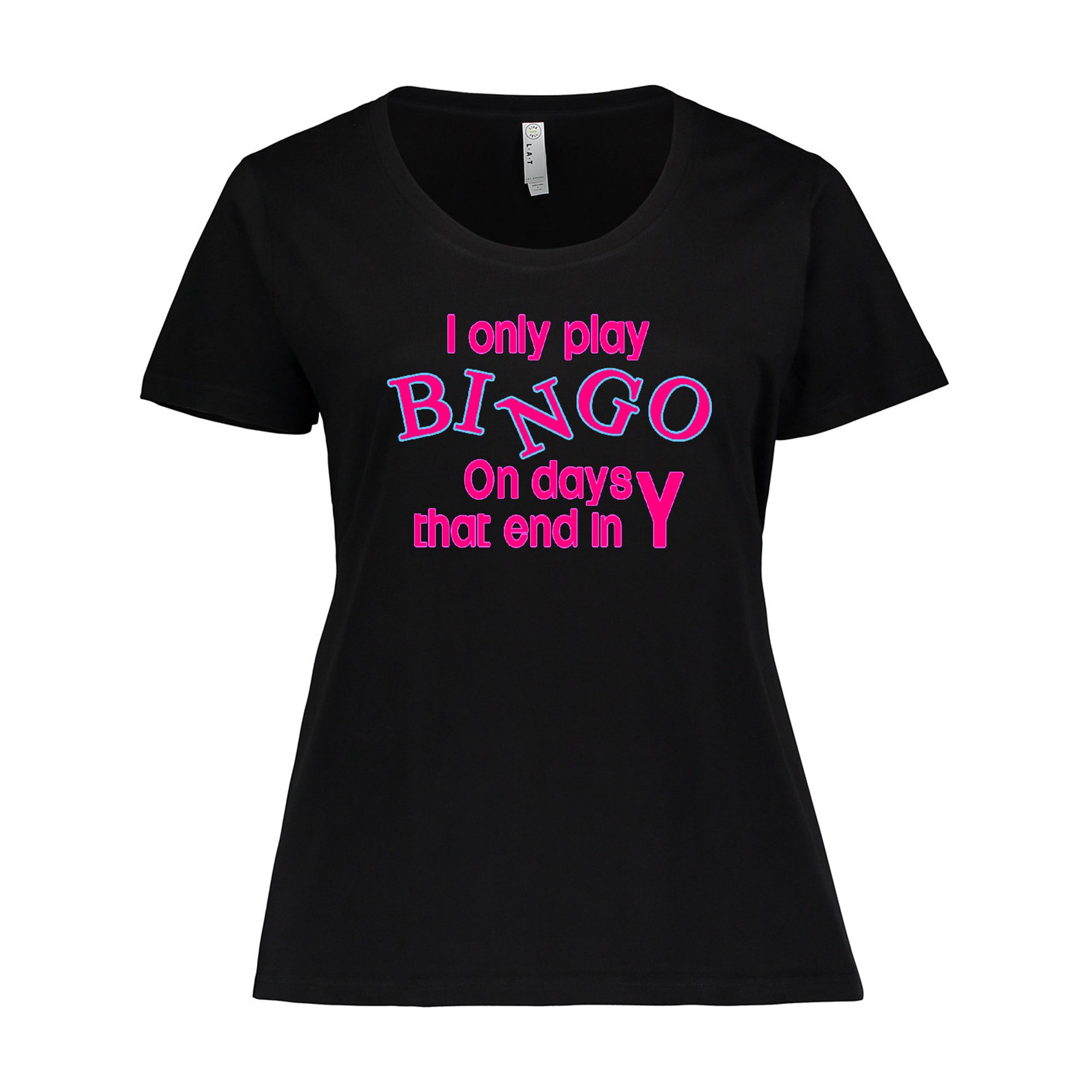 Inktastic I Only Play Bingo on Days That End in Y Women's Plus Size T-Shirt