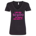thumbnail image 1 of Inktastic I Only Play Bingo on Days That End in Y Women's V-Neck T-Shirt, 1 of 5