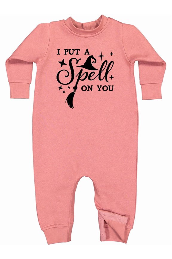 I Put a Spell on You Halloween Magic Baby Fleece Romper