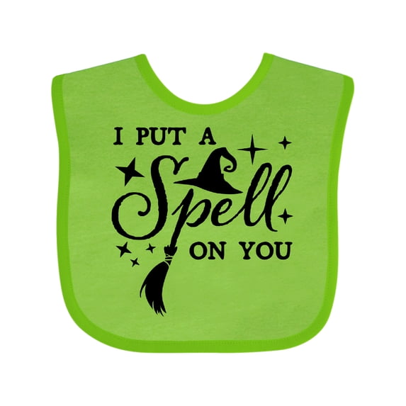 Inktastic I Put a Spell on You Halloween Magic Boys or Girls Baby Bib