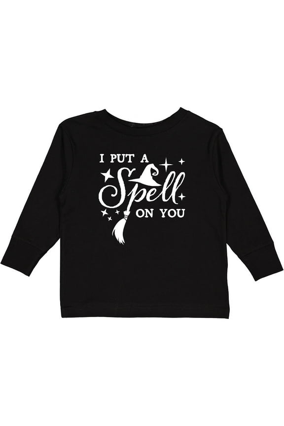 I Put a Spell on You- Halloween Magic Boys or Girls Long Sleeve Toddler T-Shirt