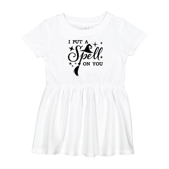 Inktastic I Put a Spell on You Halloween Magic Girls Baby Dress
