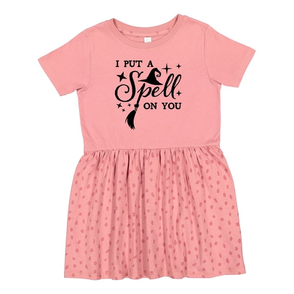 Inktastic I Put a Spell on You Halloween Magic Girls Toddler Dress