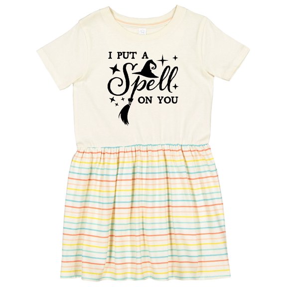 Inktastic I Put a Spell on You Halloween Magic Girls Toddler Dress