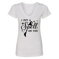thumbnail image 1 of Inktastic I Put a Spell on You Halloween Magic Women's V-Neck T-Shirt, 1 of 5