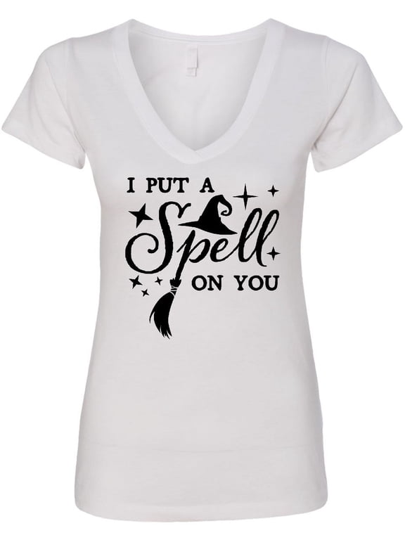 I Put a Spell on You Halloween Magic Women's V-Neck T-Shirt