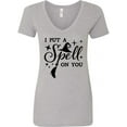 thumbnail image 1 of Inktastic I Put a Spell on You Halloween Magic Women's V-Neck T-Shirt, 1 of 5