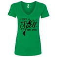 thumbnail image 1 of Inktastic I Put a Spell on You Halloween Magic Women's V-Neck T-Shirt, 1 of 5