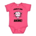 thumbnail image 1 of Inktastic I Really Love Anime with Cute Anime Cat and Hearts Boys or Girls Baby Bodysuit, 1 of 5