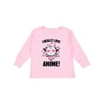 thumbnail image 1 of Inktastic I Really Love Anime with Cute Anime Cat and Hearts Boys or Girls Long Sleeve Toddler T-Shirt, 1 of 5