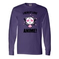thumbnail image 1 of Inktastic I Really Love Anime with Cute Anime Cat and Hearts Long Sleeve T-Shirt, 1 of 5
