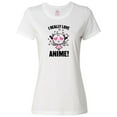 thumbnail image 1 of Inktastic I Really Love Anime with Cute Anime Cat and Hearts Women's T-Shirt, 1 of 5