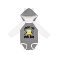 thumbnail image 1 of Inktastic I Ride the Cool Bus with Yellow Bus Boys or Girls Long Sleeve Baby Bodysuit, 1 of 5