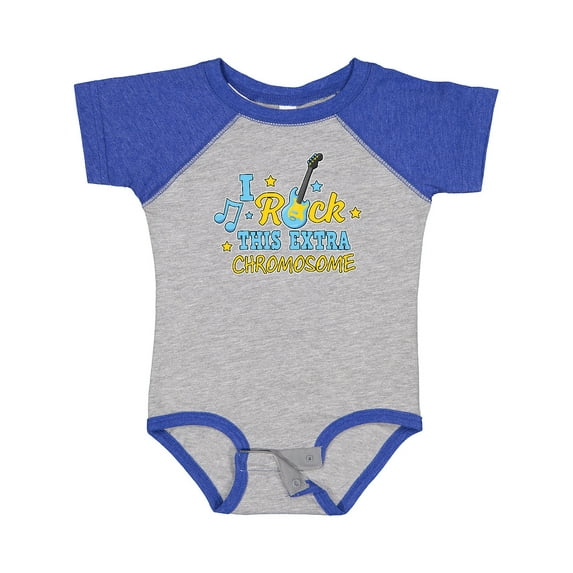 Inktastic I Rock This Extra Chromosome Down Syndrome Awareness Boys or Girls Baby Bodysuit