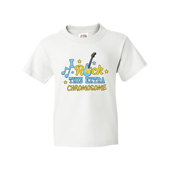 Inktastic I Rock This Extra Chromosome Down Syndrome Awareness Youth T-Shirt