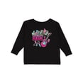 thumbnail image 1 of Inktastic I Rock with Guitar Microphone and Music Notes Boys or Girls Long Sleeve Toddler T-Shirt, 1 of 5