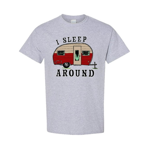 Inktastic I Sleep Around Stylish Camper T-Shirt