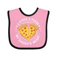 thumbnail image 1 of Inktastic I Stole a Pizza My Daddy's Heart Boys or Girls Baby Bib, 1 of 4